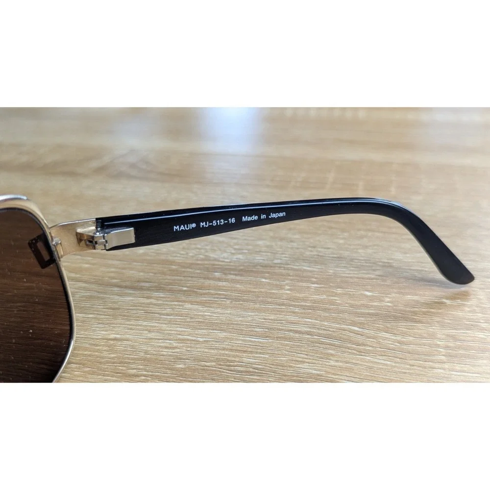 Maui Jim Maka MJ 513 16 Gold Wrap Frame & HCL Bronze Polarized Sunglasses
